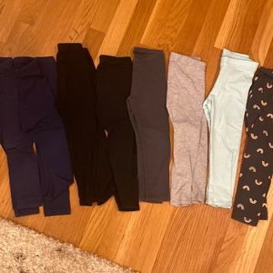 3 T girls cat and Jack leggings lot